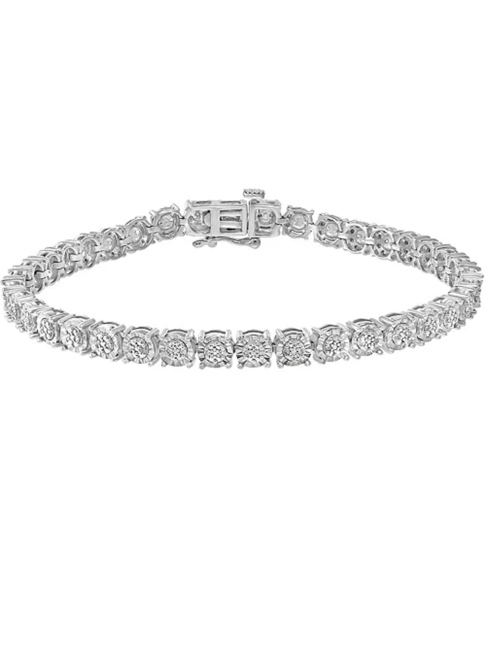 Sterling Silver White CZ Tennis Bracelet - Classic Sparkle